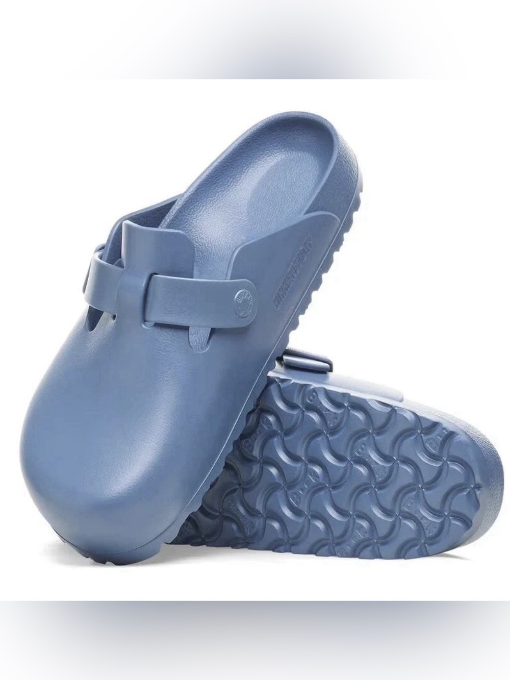 Birkenstock Blue Slip-On EVA Clog with Adjustable Buckle NWOT